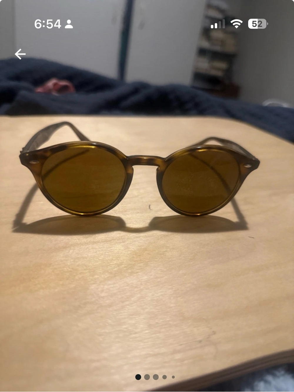 Ray-Ban Round Sunglasses in Amber/Brown